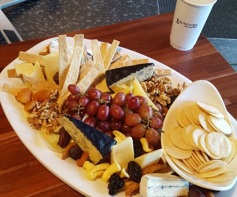 fruit and cheese platter